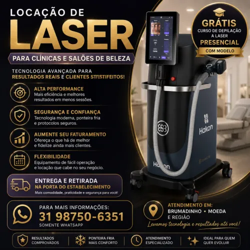 Locação laser de depilação 
