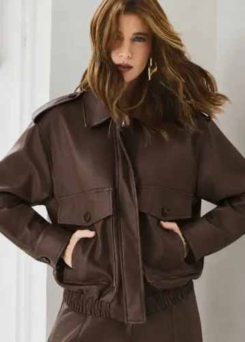 Jaqueta Oversized Bomber Aramodu