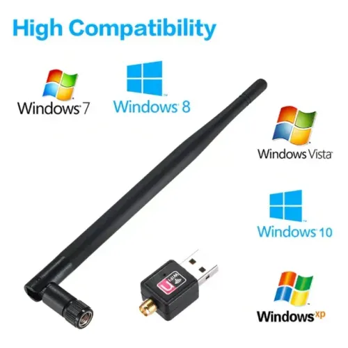 Adaptador Wifi Usb 2.0 802.11n Com Antena Sem Fio Al-c818