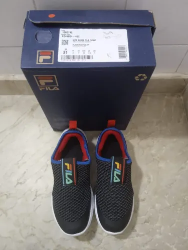 Tênis Infantil Fila Funny Preto Multicolor Novo Nacional 31