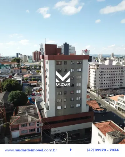 Apartamento com 1 quarto e 1 vaga no Centro de PG Edifício Aspen Ville