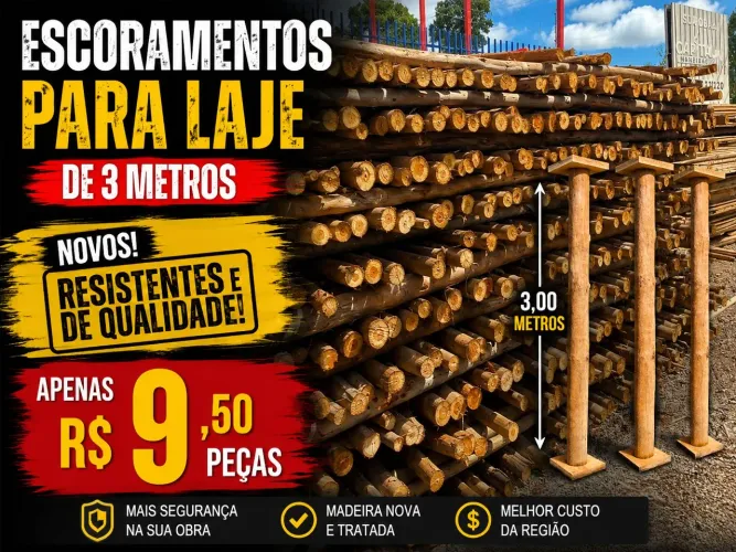 Escoramentos em oferta acima de 100un