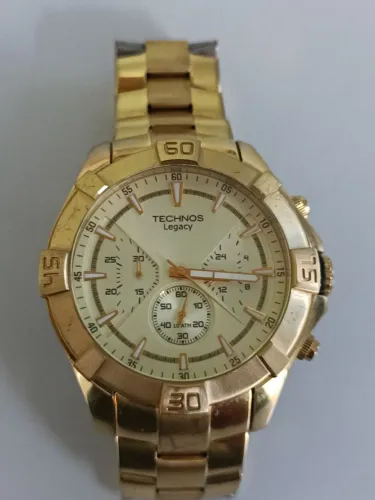 RELÓGIO TECHNOS LEGACY DOURADO JS20-AH