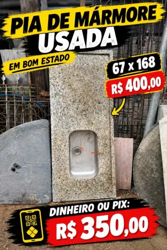 Pia de Mármore 1.68 em ÓTIMO ESTADO!