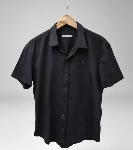 Camisa Zip Off poliamida, Preta Tam. G