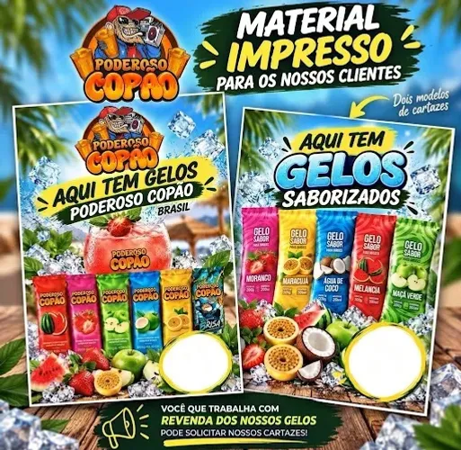 Gelo saborizado