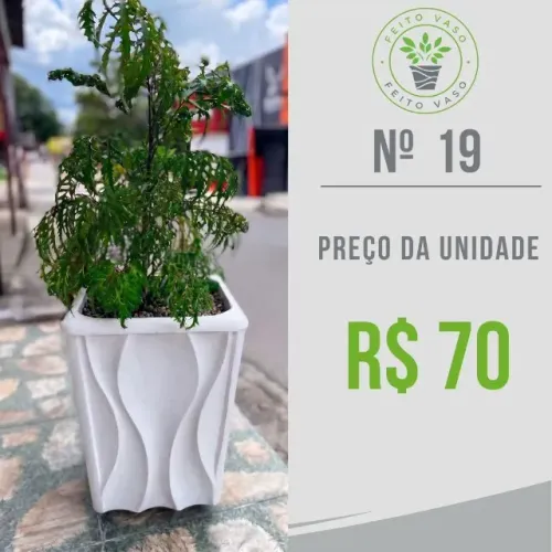 Vaso Decorativo de Cimento Moderno ? Entregamos em Manaus
