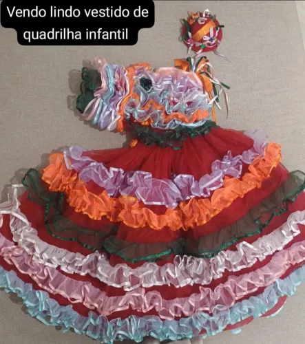 Vendo lindo vestido de quadrilha infantil 