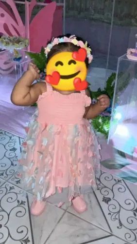 Vestido temático de festa borboleta
