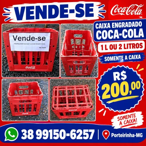 Engradado de coca-cola vazio