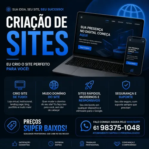 Faço sites BARATOS