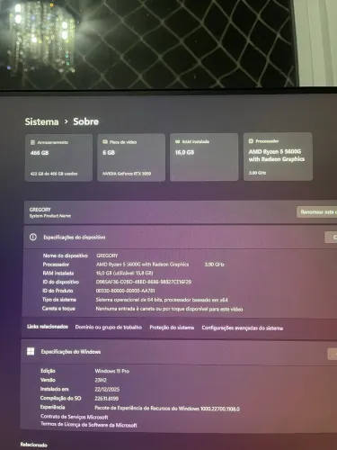 Vendo ou troco PC Gamer por PS5 mai volta 