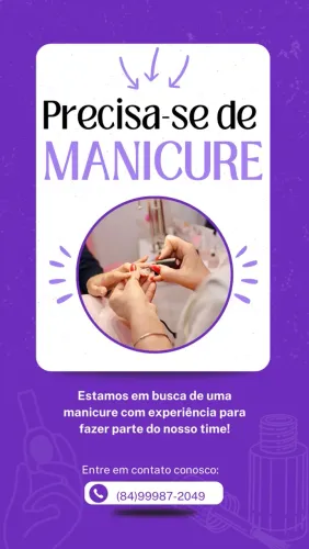 Precisa-se de manicure