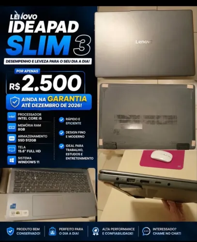 Notebook I5 - Garantia até dezembro 