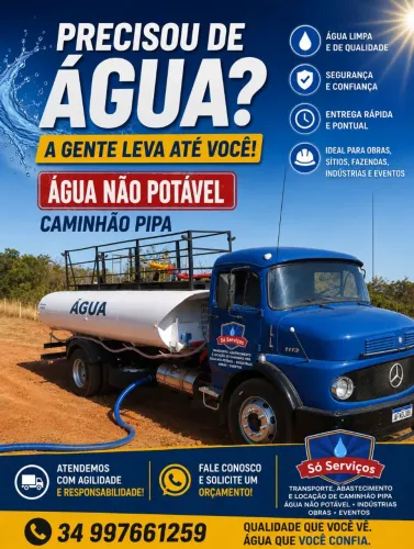 Locação de caminhão pipa 
