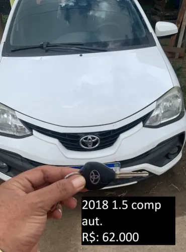 Toyota Etios XS Sedan 1.5 Flex 16V 4P Aut. 2018