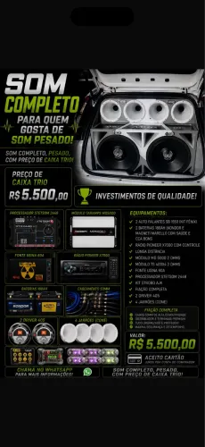 SOM 2x4 .PEGO CAIXA TRIO NA TROCA +VOLTA TRIO QUE CAIBA EM SEDAN!