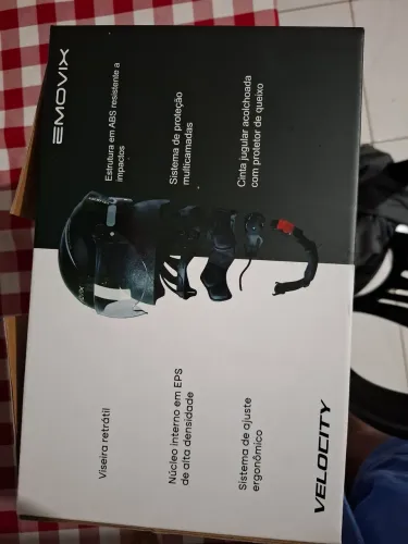 Capacete para Bike Elétrica e Scooter Emovix (Modelo Velocity Cinza).