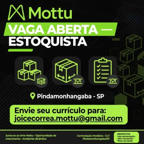 OPORTUNIDADE DE EMPREGO!