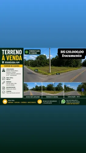 Lote  de 450m2 na Estrada do Jandira - Iranduba 