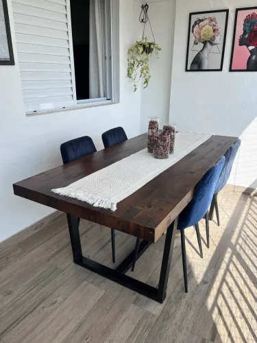 Mesa Tok&Stock Madeira Niara 1,90m x 92cm