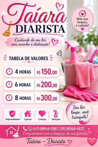 Diárias faxina