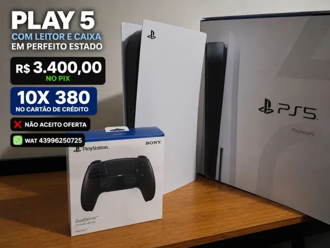 Controle novo lacrado do play 5