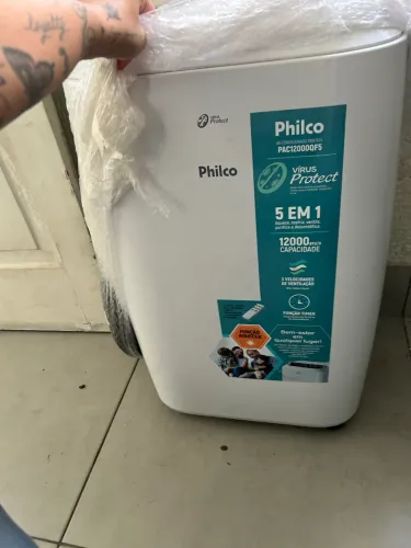Ar-Condicionado Portátil Philco Virus Protect 12000 BTUs Quente e Frio (PAC12000QF5).