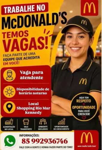 VAGA PARA ATENDENTE