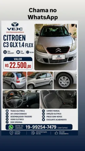 Citroen C3 GLX 1.4/ GLX Sonora 1.4 Flex 8V 5P 2011