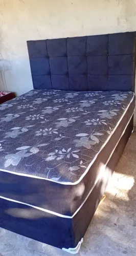 PROMOÇÃO CAMA QUEEN DE MOLA ENSACADA + CABECEIRA NOVA