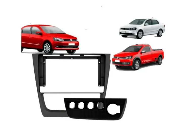 Moldura Painel Multimídia 2din 9 Polegadas Volkswagen Gol Saveiro Voyage G6