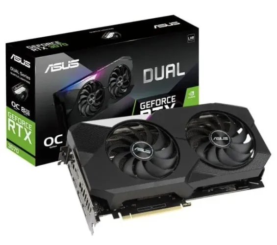 Placa De Vídeo Nvidia Asus Dual Geforce Rtx 3070 Oc 8gb