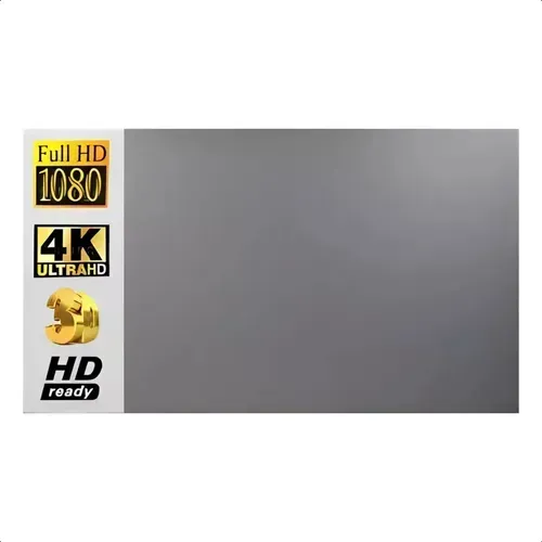 Tela de projeção antirreflexo cinza de 100 polegadas 16:9 | Acessório portátil dobrável