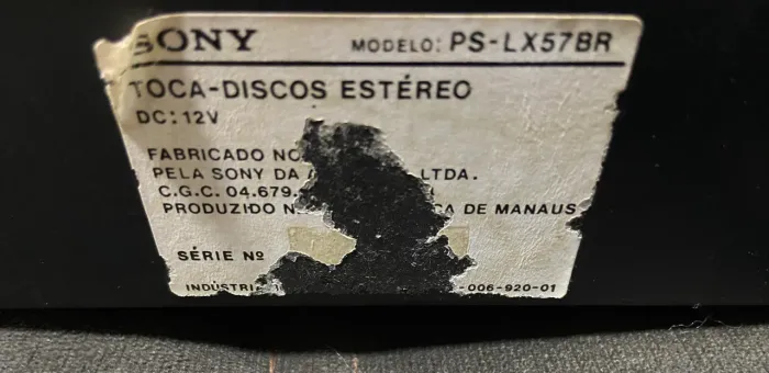 Toca discos som Sony LBT N555AV PS LX57BR