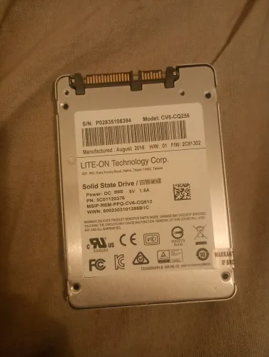 SSD LiteOn 256gb