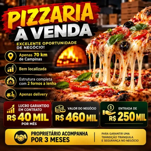 Pizzaria Lucro R$ 40 mil em contrato