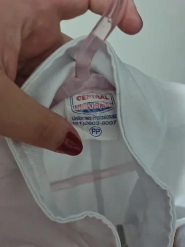 Jaleco branco SEM BORDADO TAMANHO PP