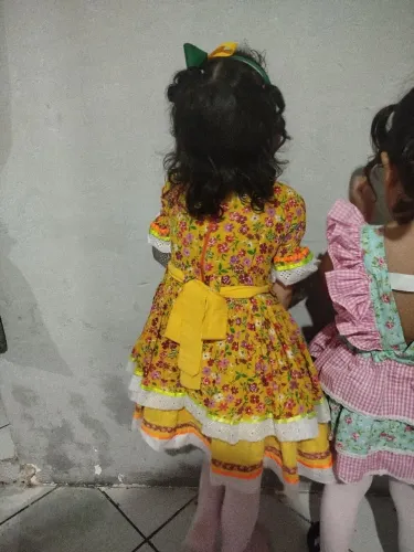 Vestido Junino 3/4 anos