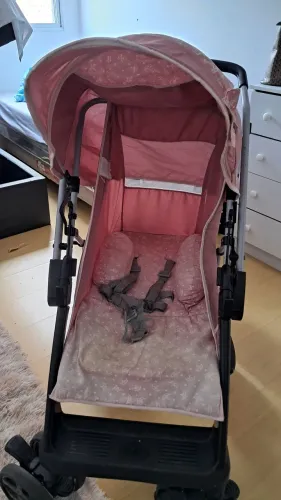 ? Carrinho de Bebê Tutti Baby Rosa - Super Conservado ?