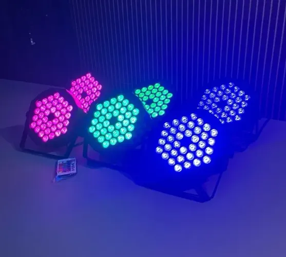 Kit 6 Par Led 18W Rgbw 18 Leds