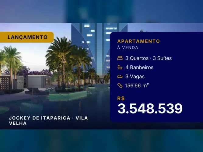 Apartamento de 3 Suítes no Jockey: Seu Refúgio em Vila Velha