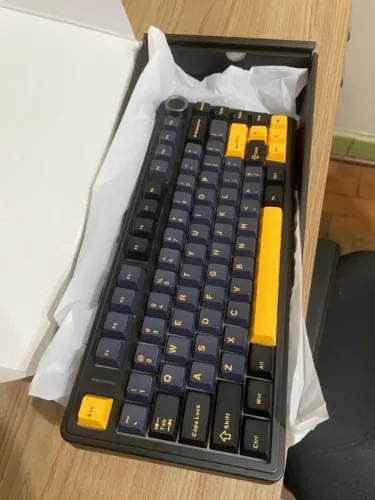 Teclado AULA F75 | Thunder Black | Tri Mode | Switch Crescent axis | (Na caixa)