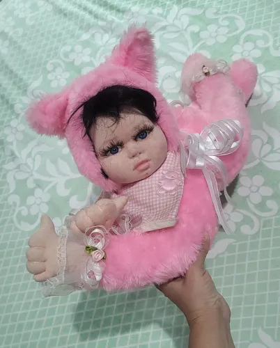 Boneca Dorminhoca anos 60 grande 70 cm 