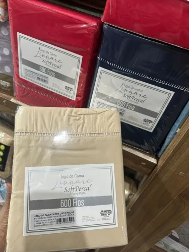 Jogo de cama queen softpercal 3 peças 600 fios