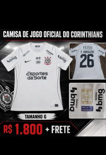 Camisa oficial do Corinthians