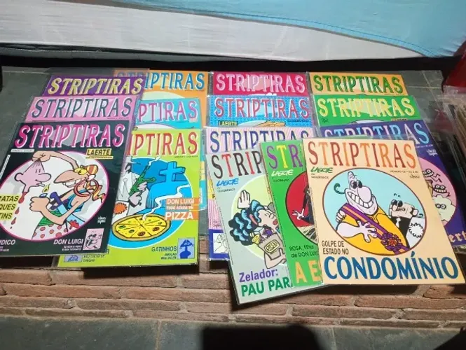 Coleção Striptiras completa (1-15) - Laerte - Editora Circo