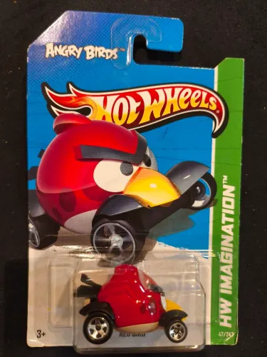 Hot Wheels Angry Birds vermelho carrinho temático colecionador 