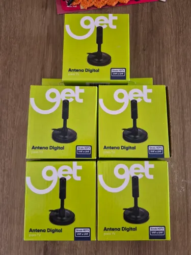 Antena Digital Interna HDTV Get ATV com sinal omnidirecional