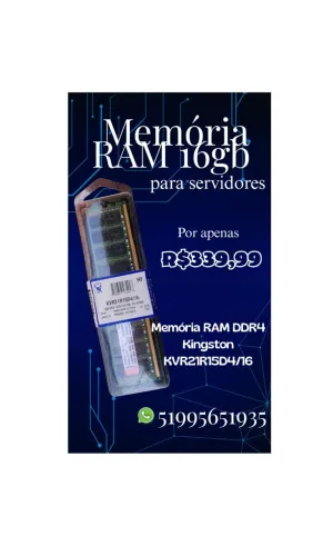 Memória para SERVIDORES 